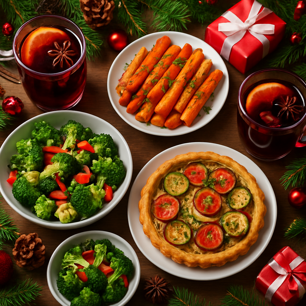 Vegetarian Christmas Food and Drinks round the world